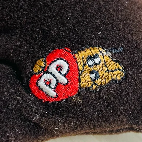 Vintage Tonka Pound Puppies Newborns Plush Dark Brown Dog Chocolate Lab 1985 - Picture 4 of 7